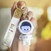 Cartoon Glow Backpack with Kitten Bear Keychain - Creative Student Schoolbag Pendant and Night Light Gift