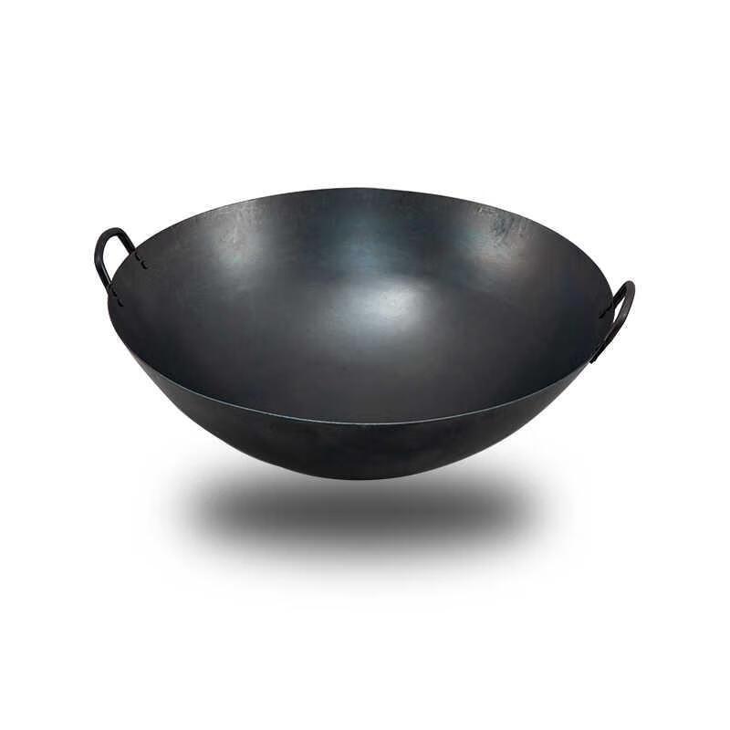 HDST 46cm Double-Handle Wrought Iron Wok