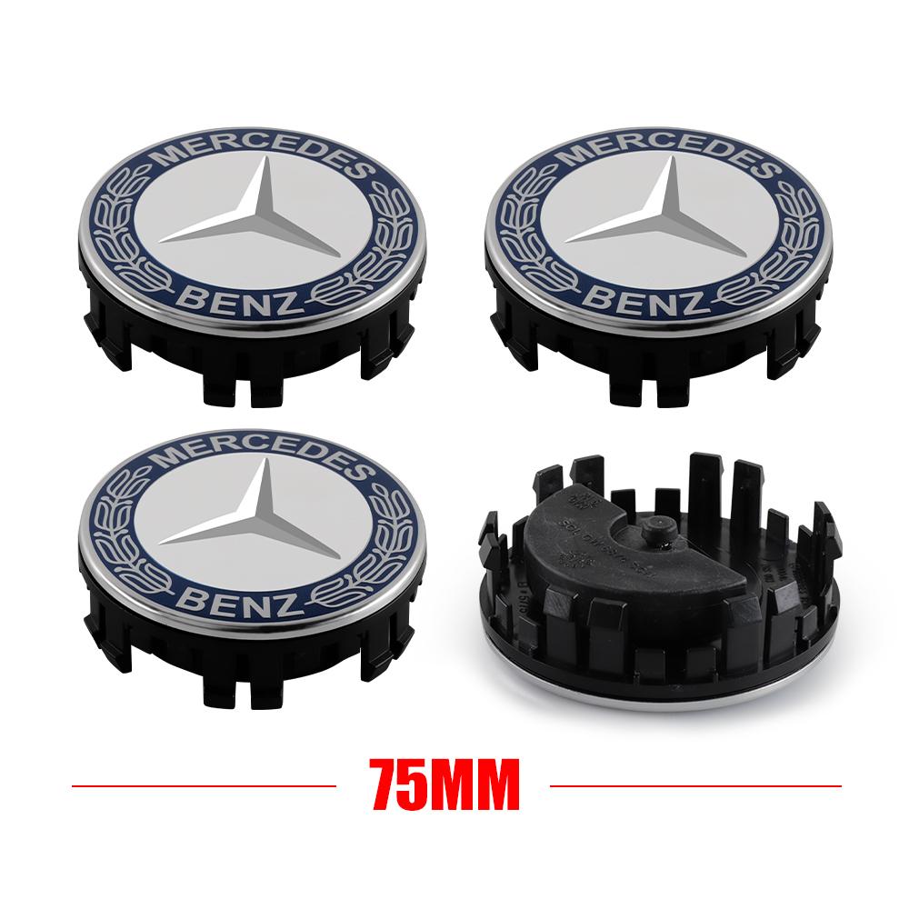 75mm Wheel Center Cover Stickers Hub Cap Accessories For Mercedes Benz W212 W213 W214 W210 GLK GLS W203 W204 W211 AMG CLS ML C36