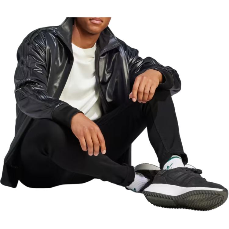 Adidas Originals Jackets Men's Black Stand Collar Moderate Other IL6153