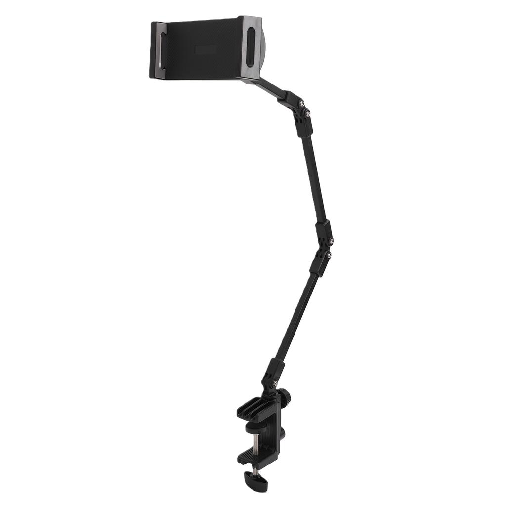Rotatable Tablet Holder Stand Desktop Multi Angle Phone Clamp Mount for 4.7in 13in Devices Live Streaming