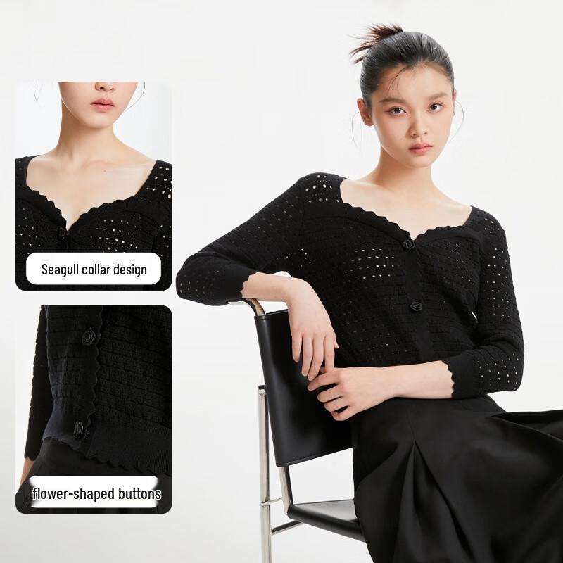 Vero Moda Women's Seven-Quarter Sleeve Knit Sweater