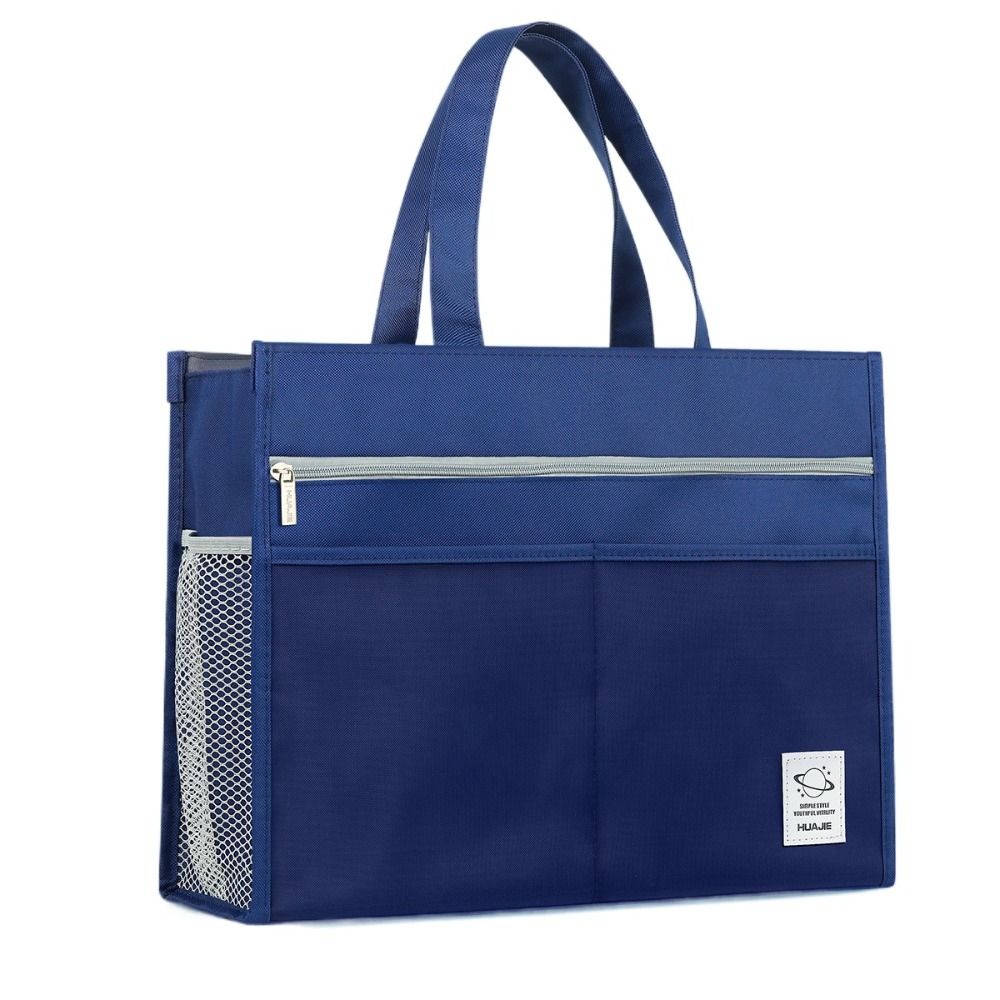 

Large Capacity Painting Storage Bag Zipper 8k File Bag Art Student Bag School Office Supplies темно-синього кольору