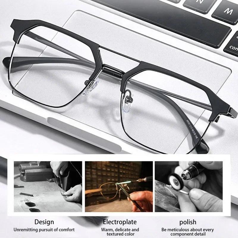 Luxury Square Glasses Black Frame Myopia Glasses Anti-blue Light Women Near Sight Eyeglasses Diopters 0 To -6.0
