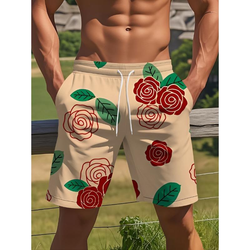 

Men s Summer Digital Full Body Printed Summer Vacation Casual Loose Shorts S