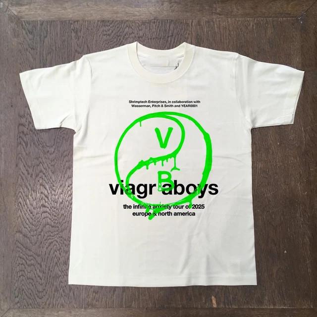 Редкий! Viagra Boys Банда Хлопковая Белая Футболка Унисекс Концертная S до 5XL AR376 Унисекс Футболка XL