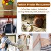 Sewing Tape Measure, Tape Measure for Body Measuring, Measure Made of Pure Leather Cowhide for Fabrics Tailors Knitting Cloth Craft, Double-Sided