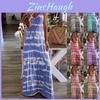 Women Summer Casual Long Maxi Dress With Fashionable Print For Beach Outings