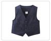 Chlapecký jarní a podzimní formální vestový oblek – Třídílný outfit pro malého gentlemana