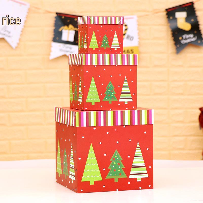 In-Stock Christmas Party Decorations - Large, Medium, Small Gift Boxes & Gift Bags for Tree Bottoms