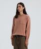 KNITTED Cashmere Wool Pocket Round Knit Dusty Pink