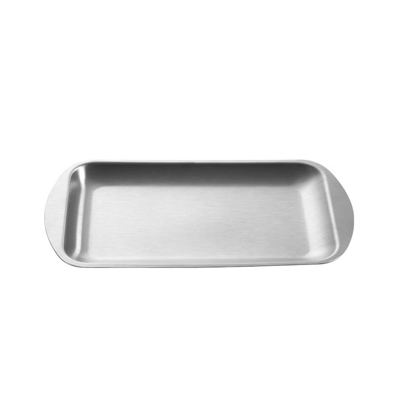 

ZISIZ Stainless Steel Round 3-Compartment Serving Plate Set (2-Pack)