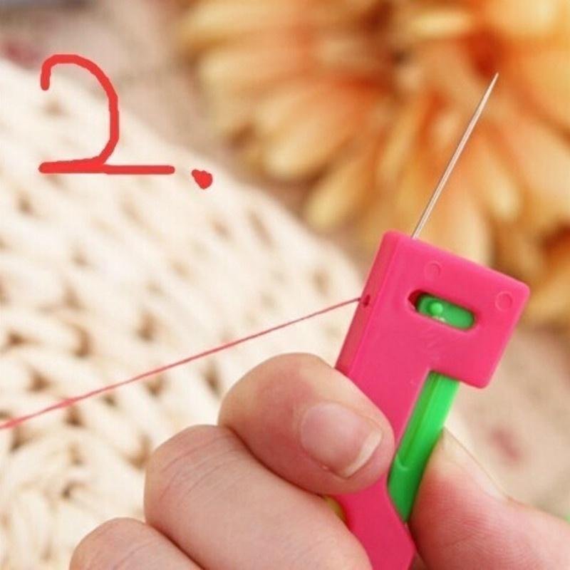 5/10 Pcs Elderly Use Automatic Fine Sewing Needle Love Device Threaders Thread Guide Tool Tip Gift for Mother