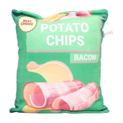 Kartoffelchips Plüsch Hundespielzeug Eingebautes Knisterpapier Bissfest Quietschende Snacktüte Hundespielzeug für