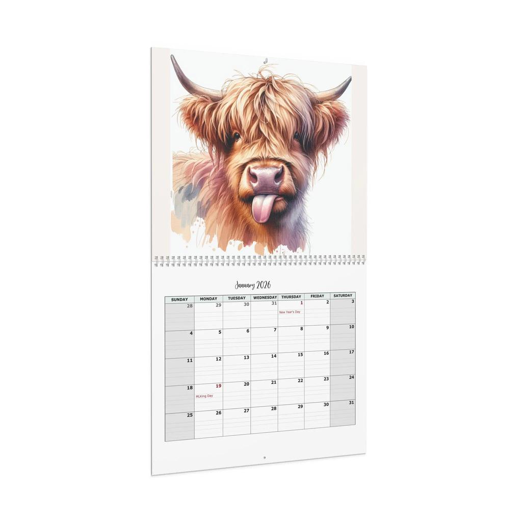 2026 Calendar Cute Animal Gift, Enthusiast Gift, New Year Gift, Home Wall Decoration