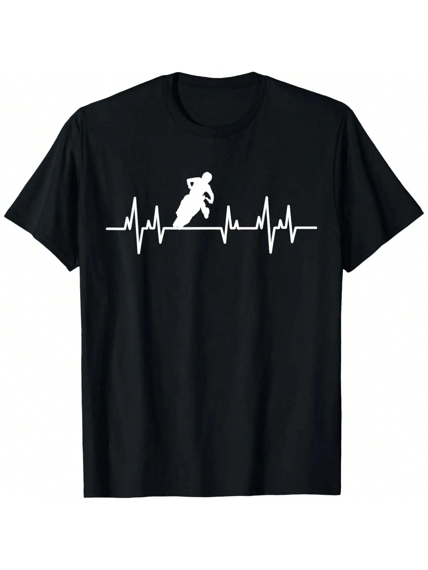 Motocross Heartbeat T-Shirt S разноцветный