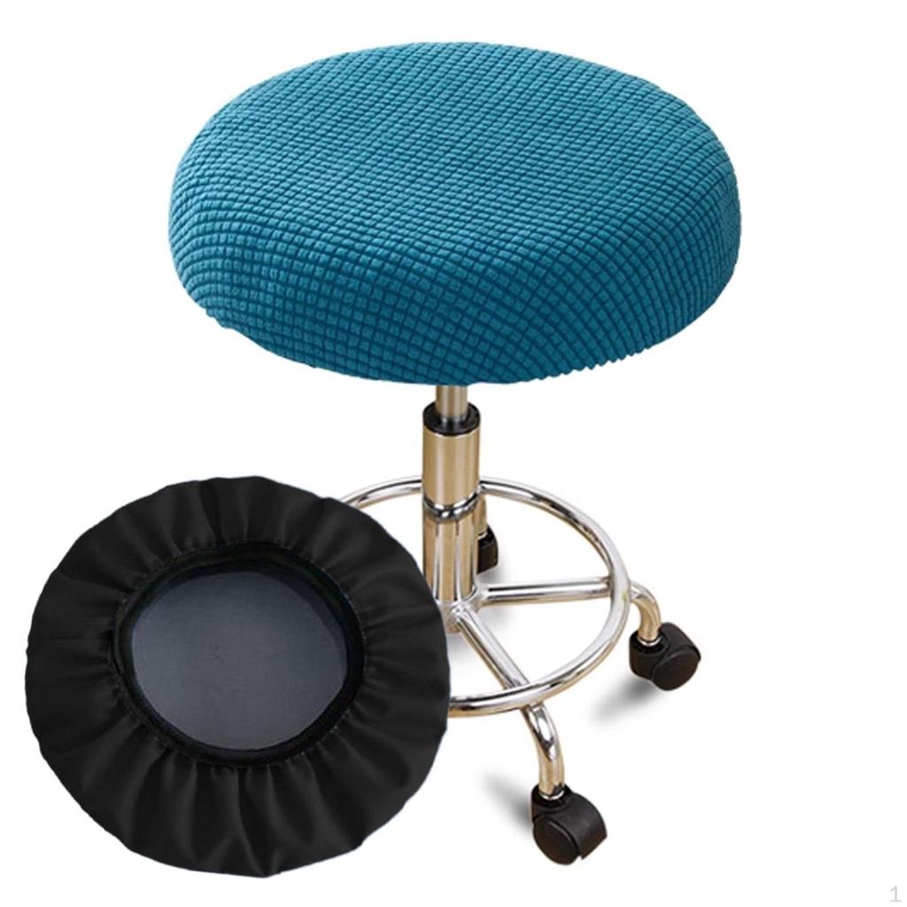 Bar Stool Cover Chair Decor Easy to Clean Elastic Protector Cushion Slipcover for Dining