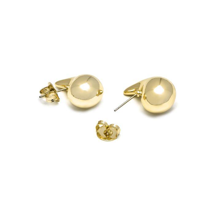 Boucles d'oreilles - LUXENTER - Iswind - Alliage métallique - Or jaune 18k - 22,8 mm