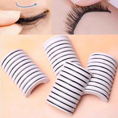 Yousheng 10Pcs/Box Eyelash Strips Soft Waterproof Good Adhesion Reusable Self-Adhesive Glue-Free Eyelash Strip for Women