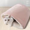 Plush Cat Winter Sleep Sack Soft Insulated Cat Nest for Cold Weather Comfortable Pet Warm Lounger Bed Rest Cushion