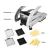 1pc Kitchen Chips Chopper Stainless Steel Potato Slicer Household Manual Vegetable Chopper Tools For Making French Fries