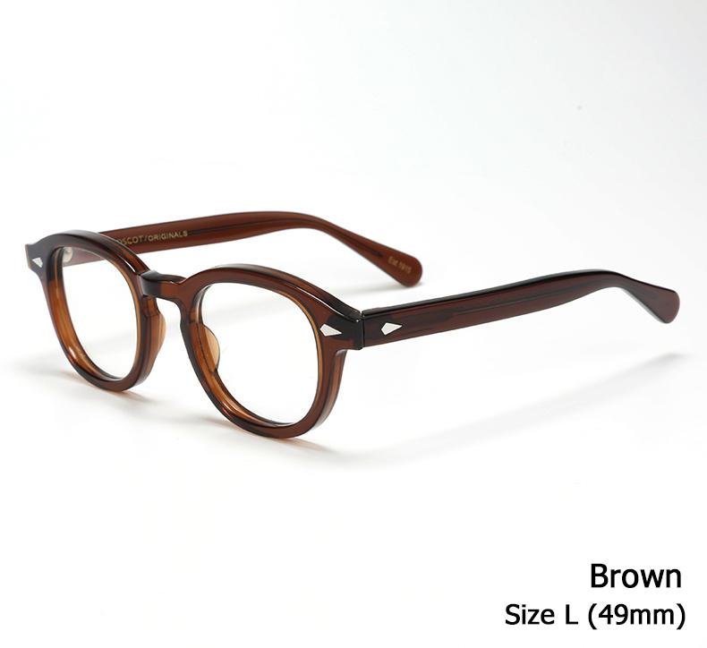 Johnny Depp Lemtosh Glasses Frame Men Women Luxury Brand Vintage Computer Goggles Acetate Glasses Frame Transparent Lens Box