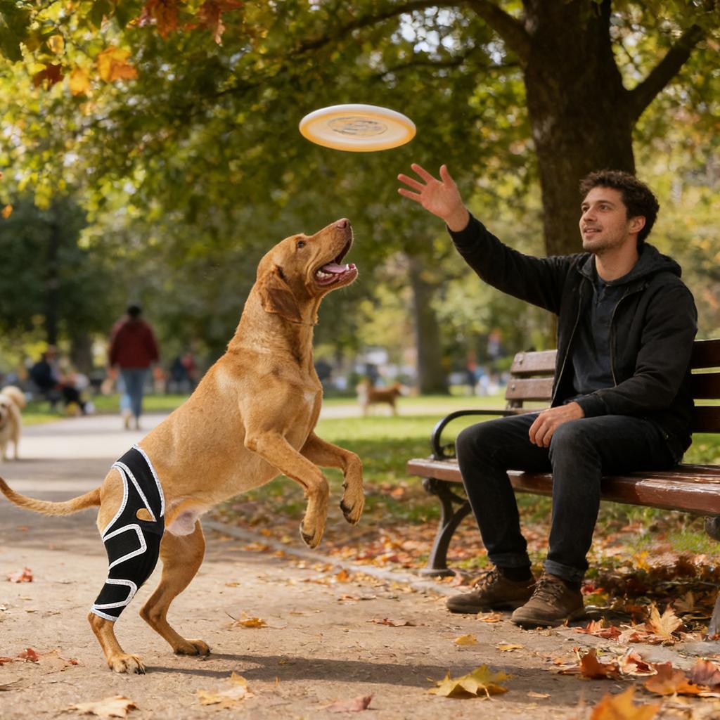 Strong Support Knee Dog Knee Brace For Back Leg