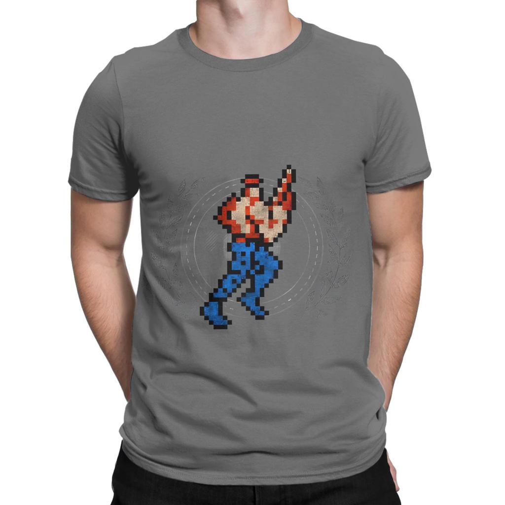 Contra Sprite Badge Funny Graphic 100 Cotton TShirt Contra Nes Tees Tops For Unisex