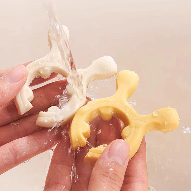 Multifunctional Deer Ear Spatula Holder Anti Scalding Overflow Pot Clip Silicone Spoon Rest Cooking Utensils Clip Kitchen Gadget