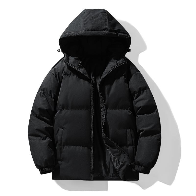 Men's Winter Korean Style Hooded Cotton Jacket - Thick, Warm, and Trendy