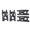 4pcs RC Suspension Arm Front Rear Black Plastic for WLtoys 144001 144002 124019 124018 124017 144010