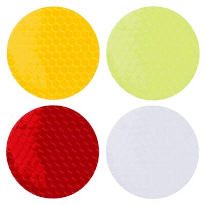 10pcs Adhesive Reflectors Sticker Doors Handle Safety Warn Sticker Waterproofed for Cyclists and Outdoor Lover