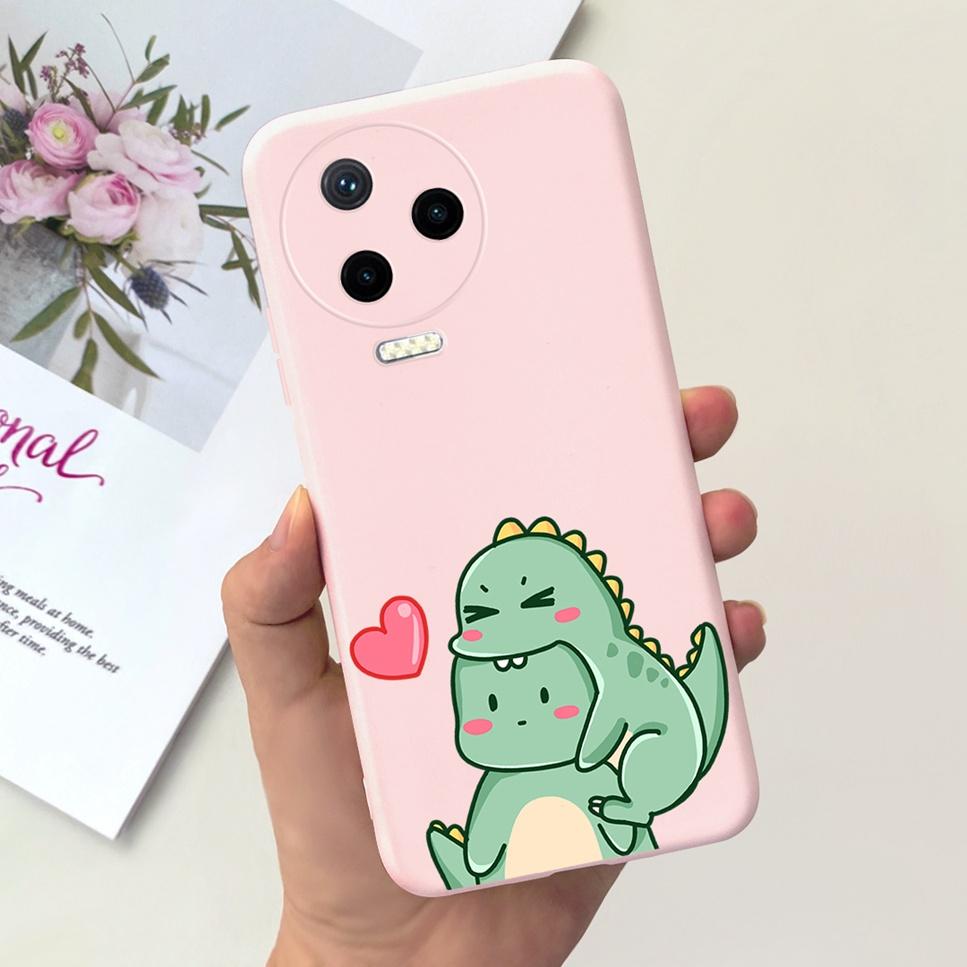 For Infinix Note 12 Pro 4G 6.7" Case Cartoon Astronaut Love Soft Silicone Black Pink Cover For Infinix Note 12 2023 Phone Case