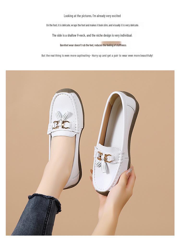 Women's Low-Cut Slip-On Non-Slip Shoes - Soft Sole, Comfortable Fit, Suitable for Spring and Autumn