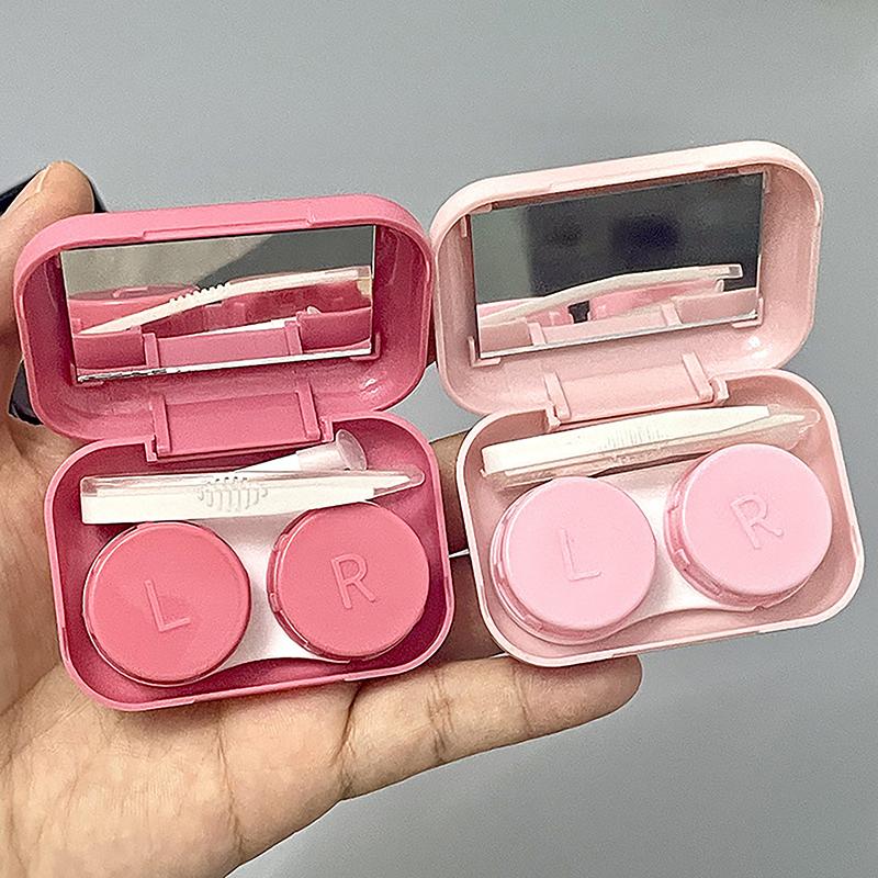 Contact Lenses Case Hello Kitty Cute Portable Travel Easy Carry Storage Container Kawaii Eye Accessorie Box