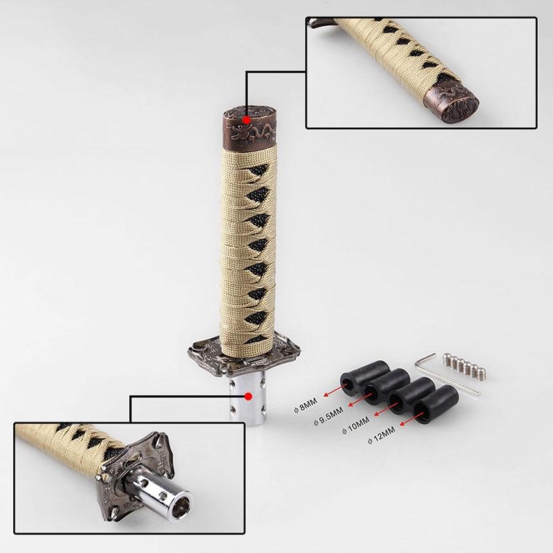 Elegante Universelle Samurai-Schwert-Schaltknauf Aus Hochwertigem Metall Mit 15cm Höhe