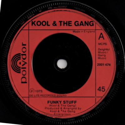 7-Zoll-Schallplatte KOOL & THE GANG - Funky Stuff 2001474 Polydor 1973 UK Soul/Funk Gebraucht