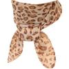 Leopard Print Scarf for Women Fashionable Soft Comfortable Fabric Neck Wrap Kerchief for Daily Commute or Daily Wear