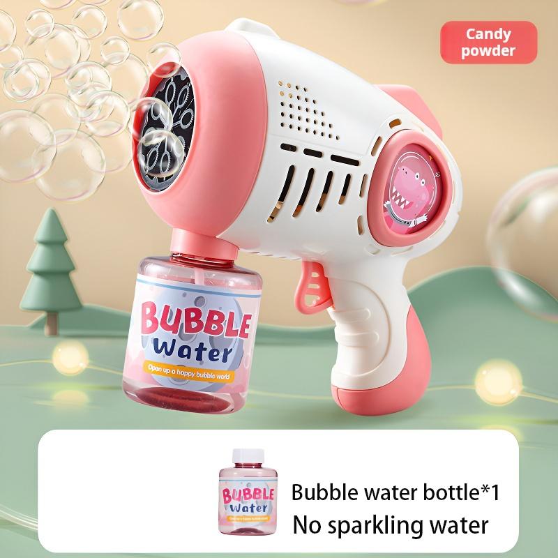 

Космический автоматический пистолет с несколькими отверстиями для динозавров, игрушки для пузырчатого пистолета, герметичный дизайн на 360 градусов, красочные огни, электрические игрушки для пузырчатого пистолета с подсветкой