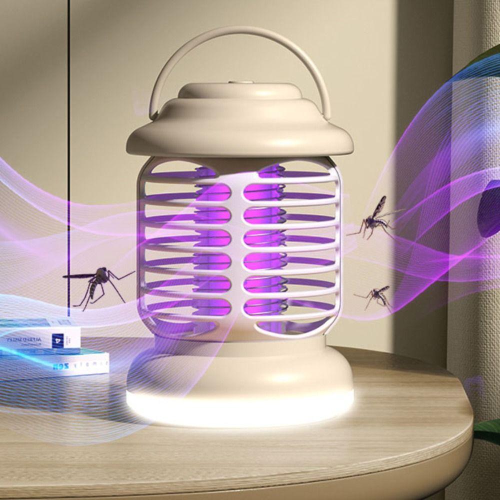 Portable Electric Camping Light Sticky Gnat Mosquito Trap Vintage Mosquito Lamp  Household