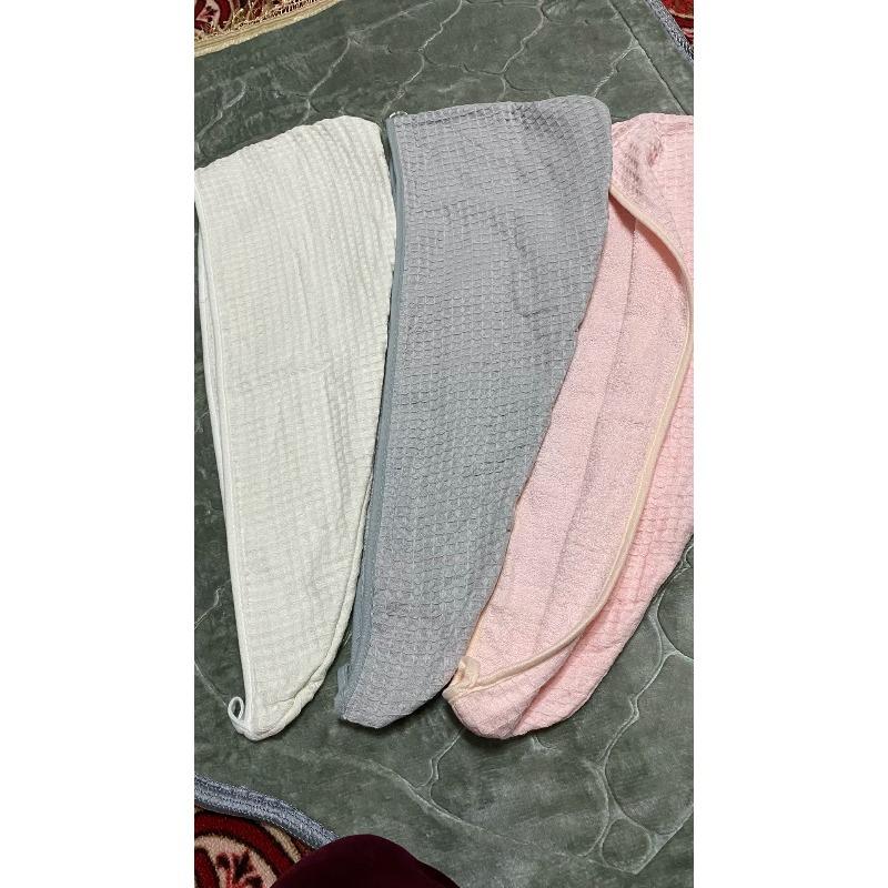 1/3pcs Breathable Waffle Weave Double Layer Hair Wrap Super Water Absorbing Hair Dry Towel