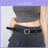 Chic Vintage Women's Waist Belt Stylish Pu Material Simple Design Square Buckle