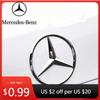 Naklejka Samochodowa 9cm ABS Naklejka na Tył Samochodu Naklejka z Emblematem Bagażnika dla Mercedes Benz S320 W164 W203 W204 W168 C180 E320 A200 CLA CLK CLS ML