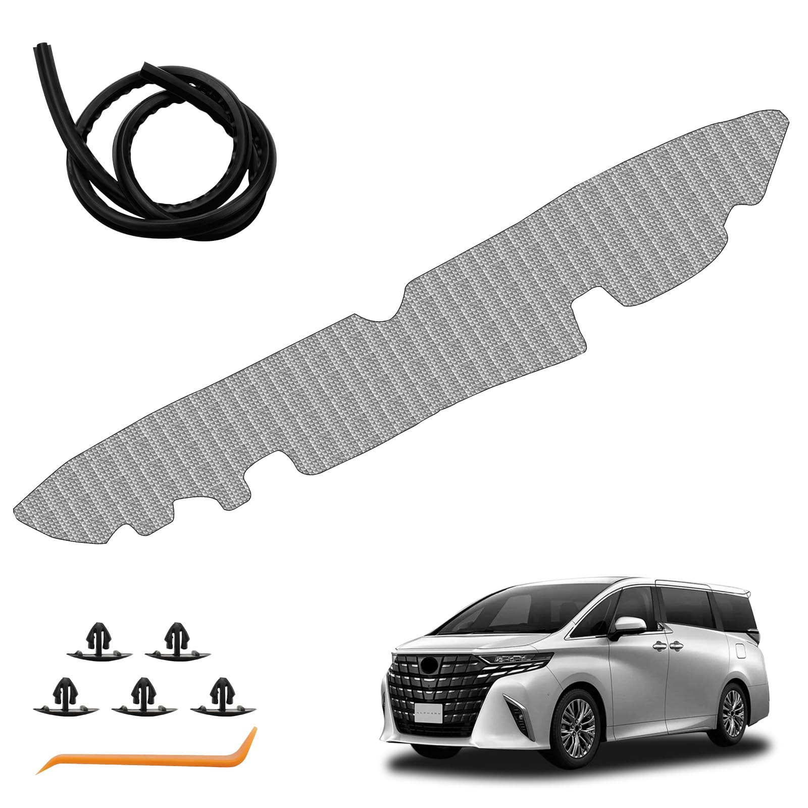 

Теплоізоляційний лист Syncnika та звукоізоляційний молдинг для автомобіля Toyota Alphard Теплоізоляція капота Звукоізоляція Шум двигуна Вогнестійкий Легкі інструменти