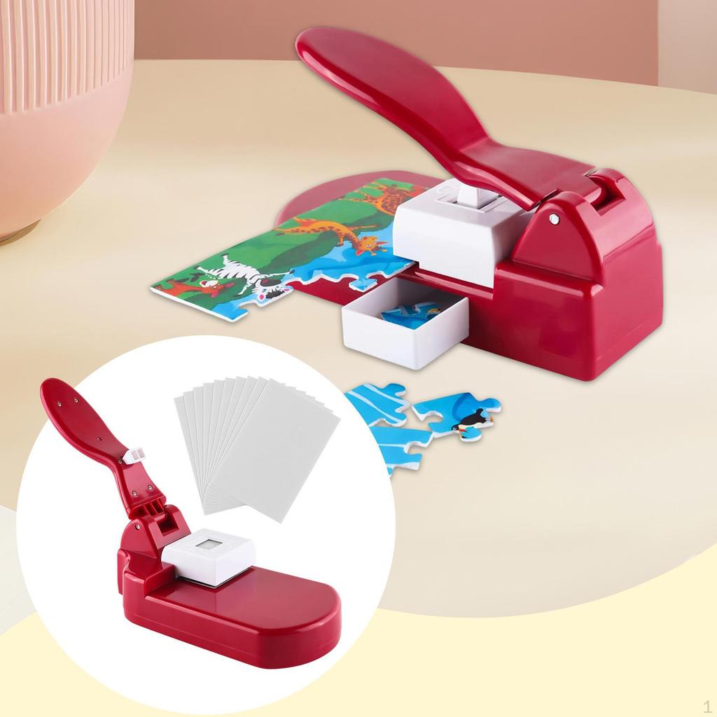 Puzzelmaker Accessoire Huis Handmatig Creatief Ambacht Handgemaakte Perforator Afbeelding Foto Knip voor