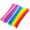 100Pcs Kids Pipe Cleaners Set Assorted Colors Long Fuzzy DIY Art Craft Flexible Preschool Education Children Chenille Stems Educational Toys Gift