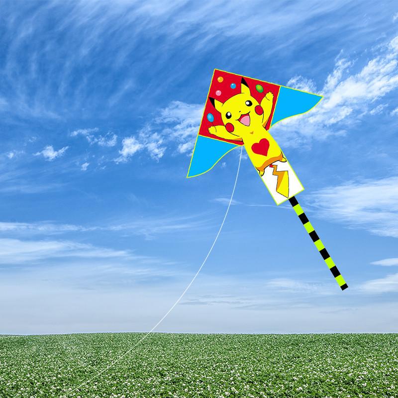 Weifang Kite New 2 Meter Triple Puzzle Kite Children Adult Long Tail Kite Outdoor Cartoon Patchwork Kite