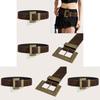 Style Rivet Leather Belt With Alloy Buckle For Street Fashion And Casual Wear