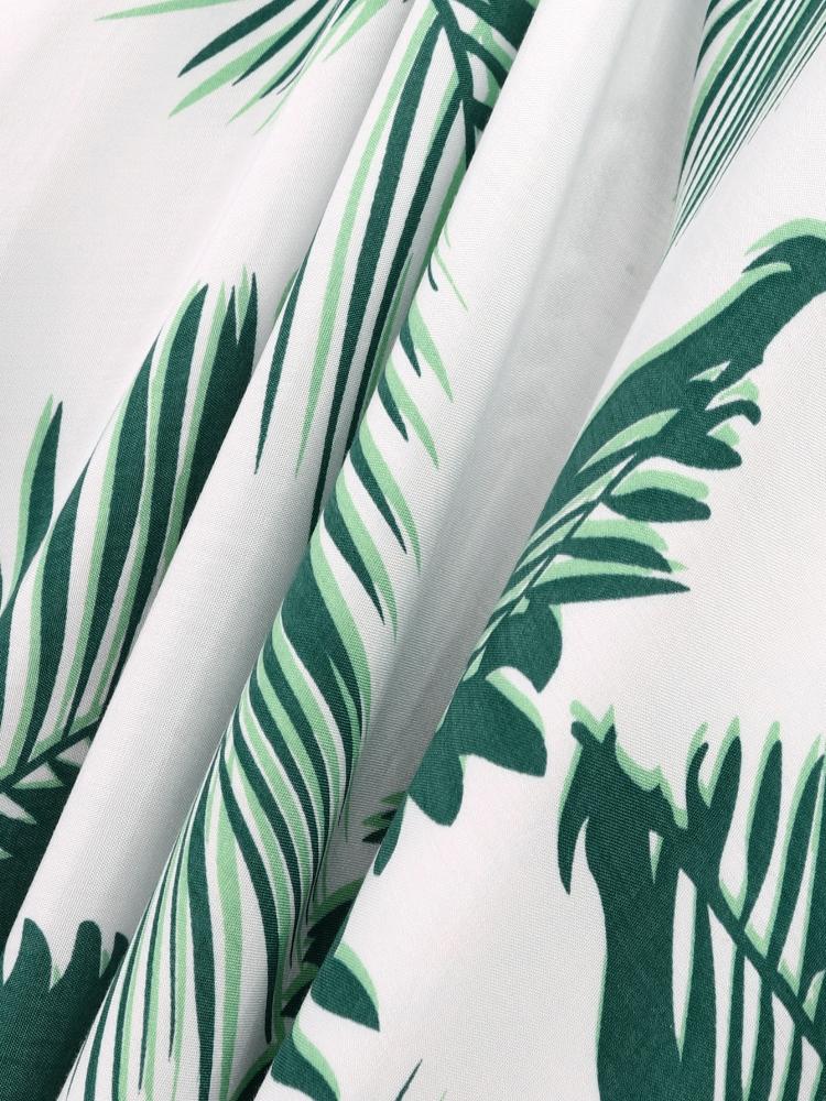 EDOLYNSA Женское длинное платье-кафтан большого размера с зеленым принтом — фото 9