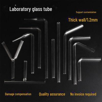 Borosilikatglas-Leitung: T- und Y-Rohre, 60°/90°/120°-Kniestücke für Schulversuche